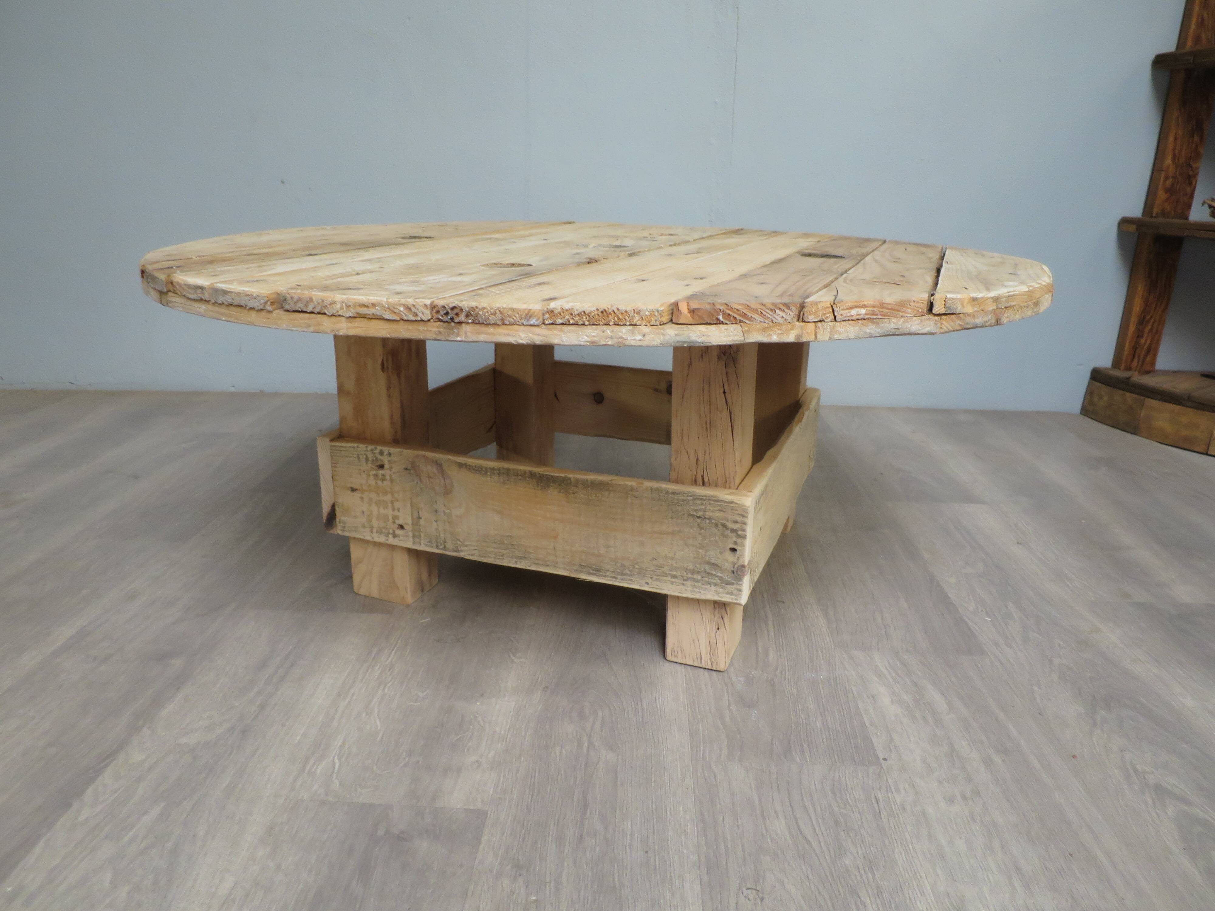Coffee table in drum
