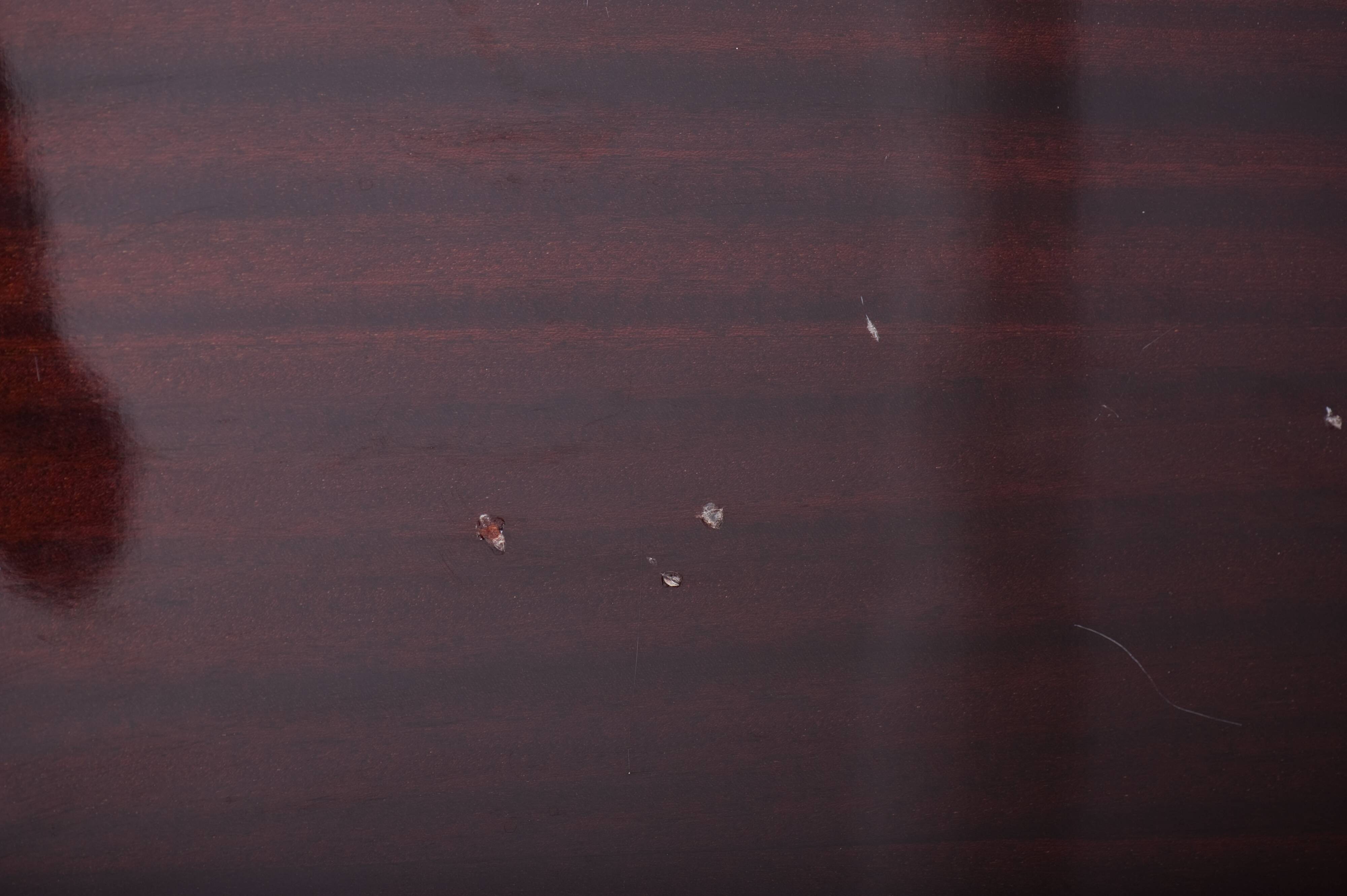 3-drawer varnished rosewood chest of drawers from the 60s