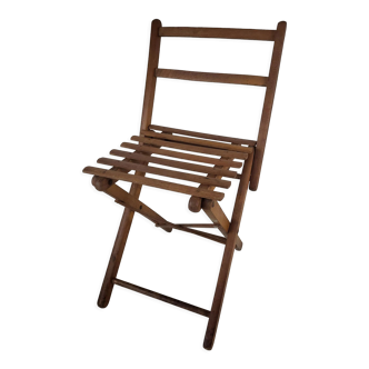 Wooden children's folding chair