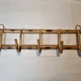 Rattan coat rack