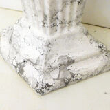 Pair of marble fan vases