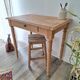 Old beech wood bureau/console/side table with bamboo legs.