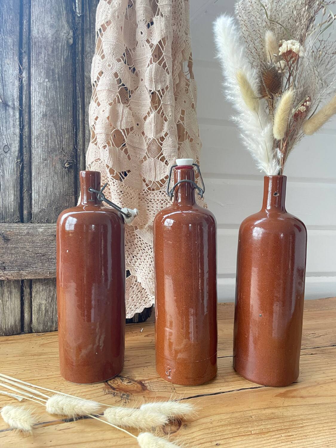 Old stoneware bottle