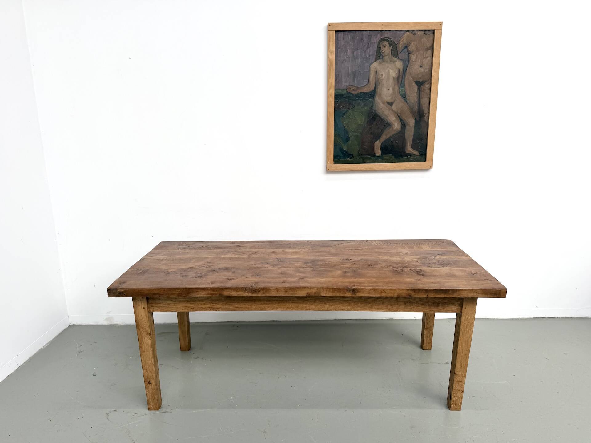 Table en chêne massif – années 50