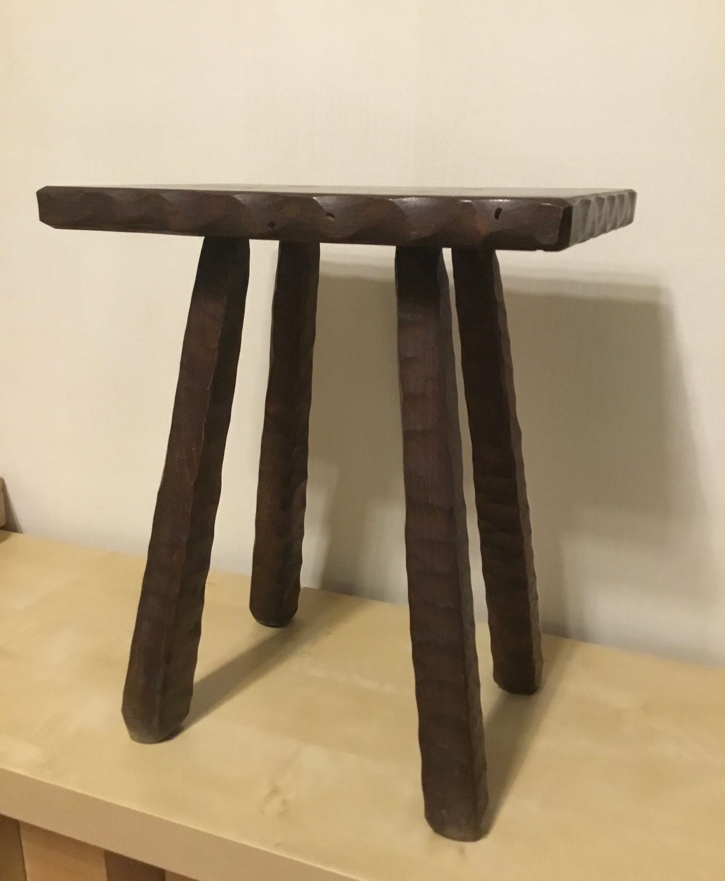Vintage brutalist tabouret