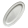 Oval fish dish in white ironstone Creil and Montereau late 19th century
