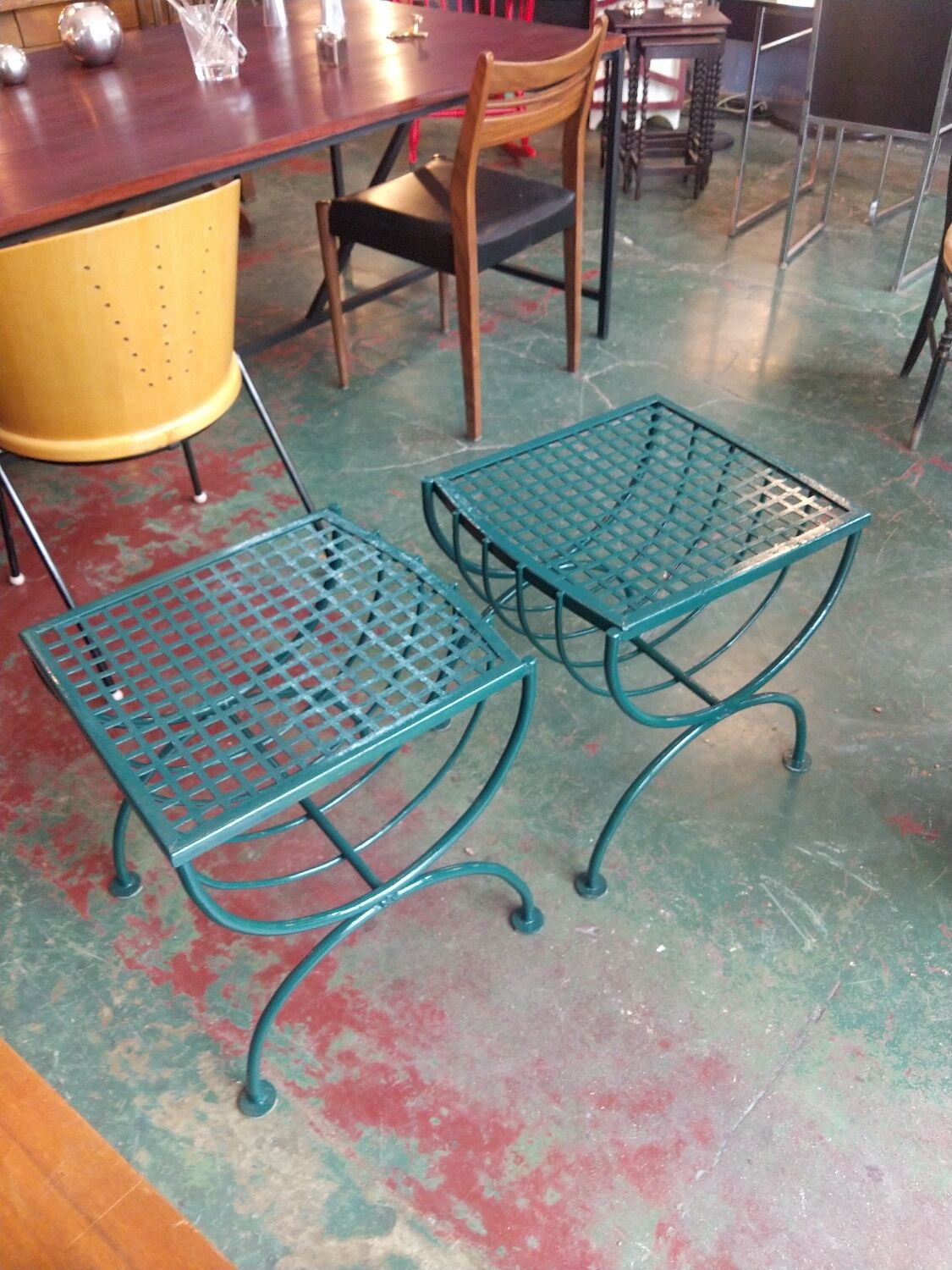 Pair of curcule, stools