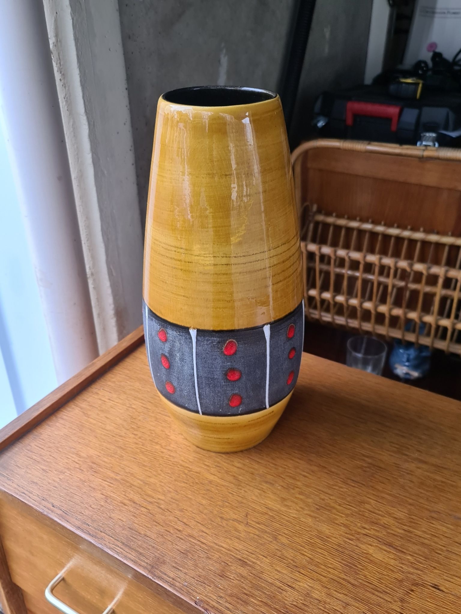 German Vase Scheurich ceramic Western Germany