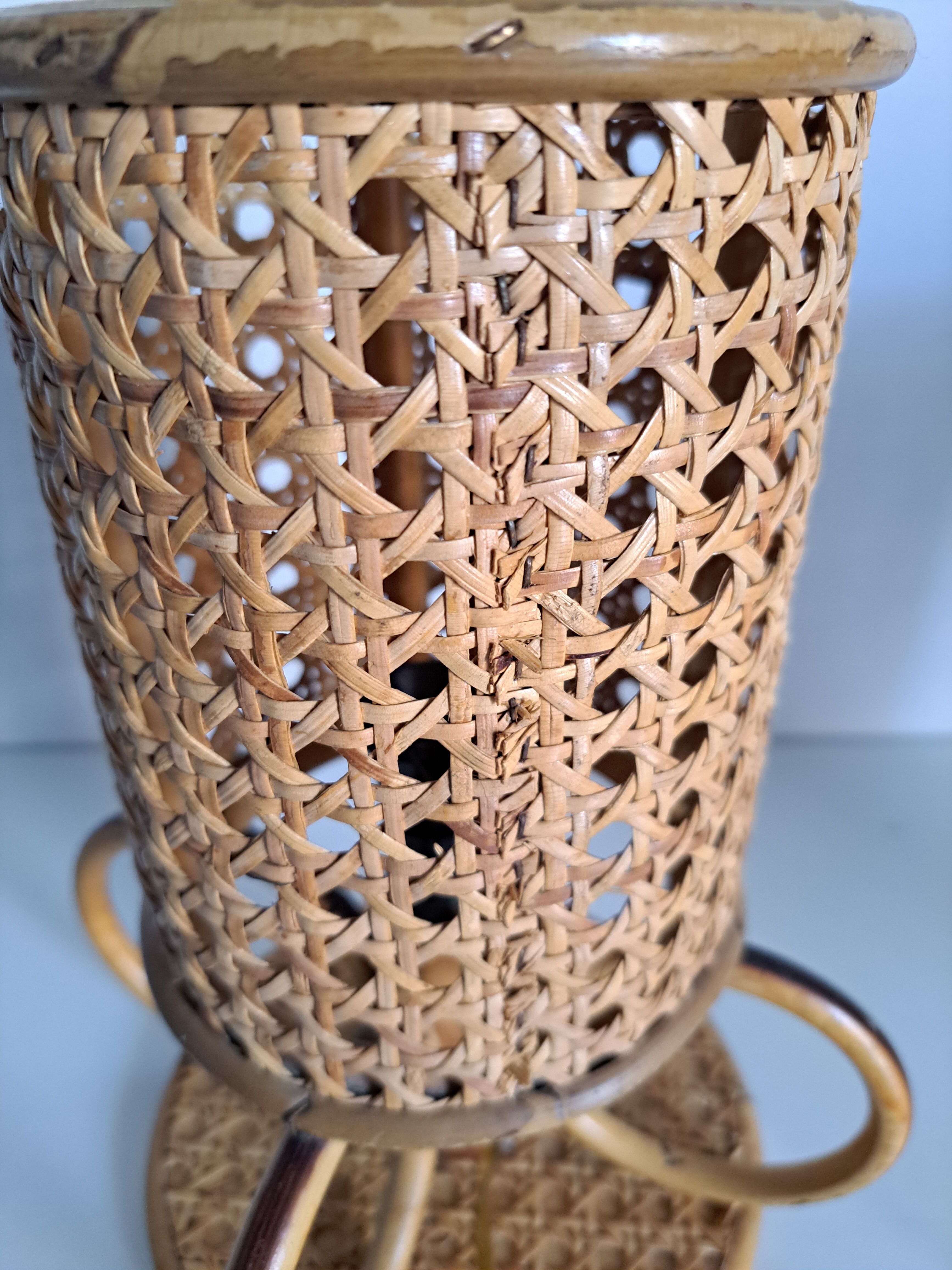 Paire de lampes de chevet bambou