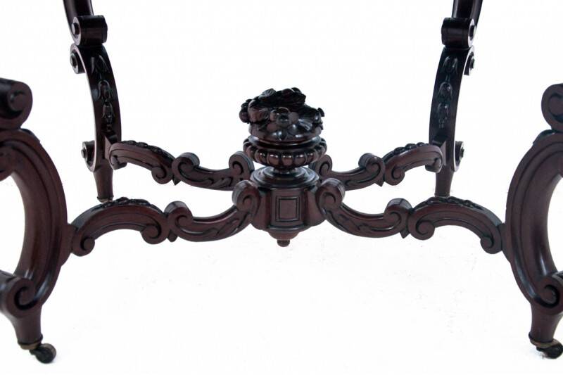 Rococo mahogany table, France, circa 1870.