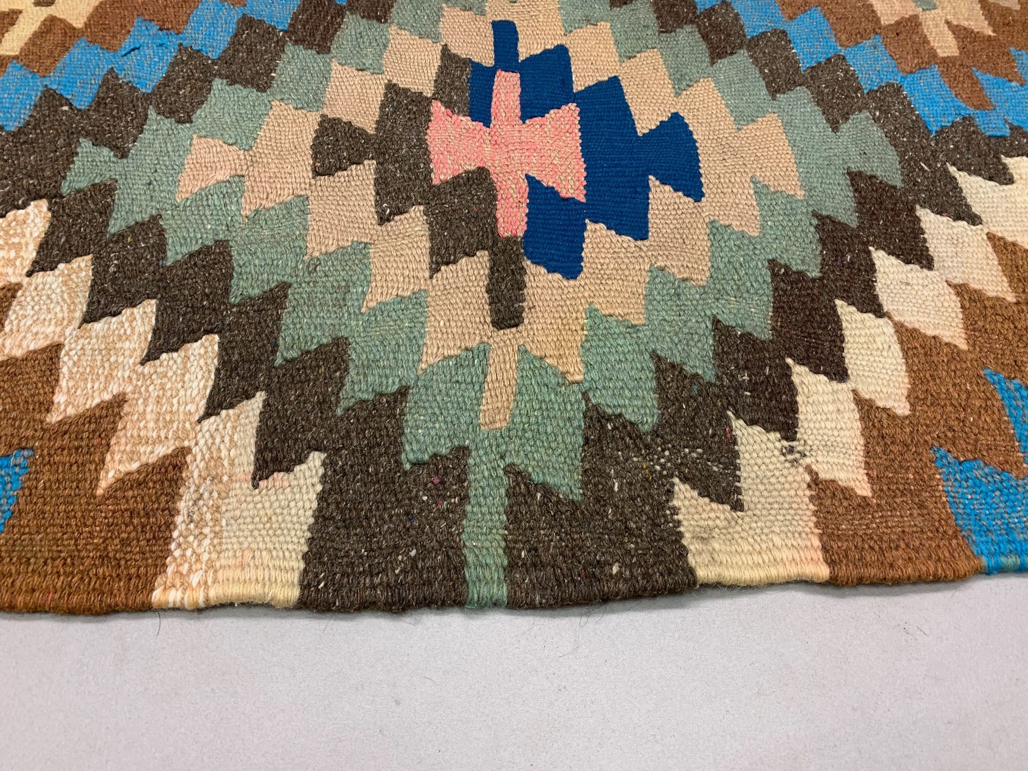 Vintage Turkish Kilim 252x106 cm