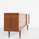 Midcentury Danish sideboard in teak by HW Klein for Bramin 1960s - with 3 stripes