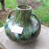 Saint Amand signed Bady sandstone vase