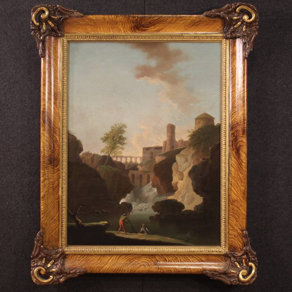 Great Italian landscape painting from 18th century
