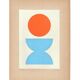 Collection of 9 abstract collages on paper - signed eawy