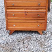 Vintage chest of drawers from the 50s with compass feet and 3 drawers