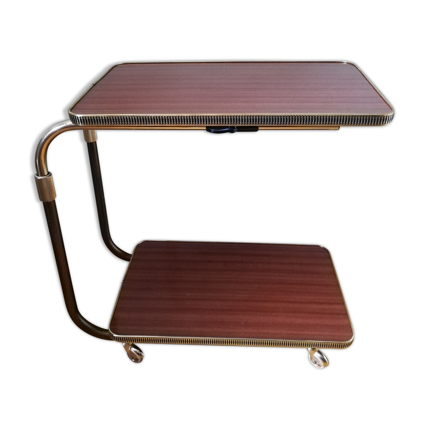 Height-adjustable and reclining art deco service "L'adap-table"