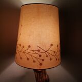 Portuguese handmade vine wood table lamp