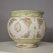 Hand-decorated G. Deruta vase, 1970s