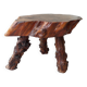 Solid wood stool