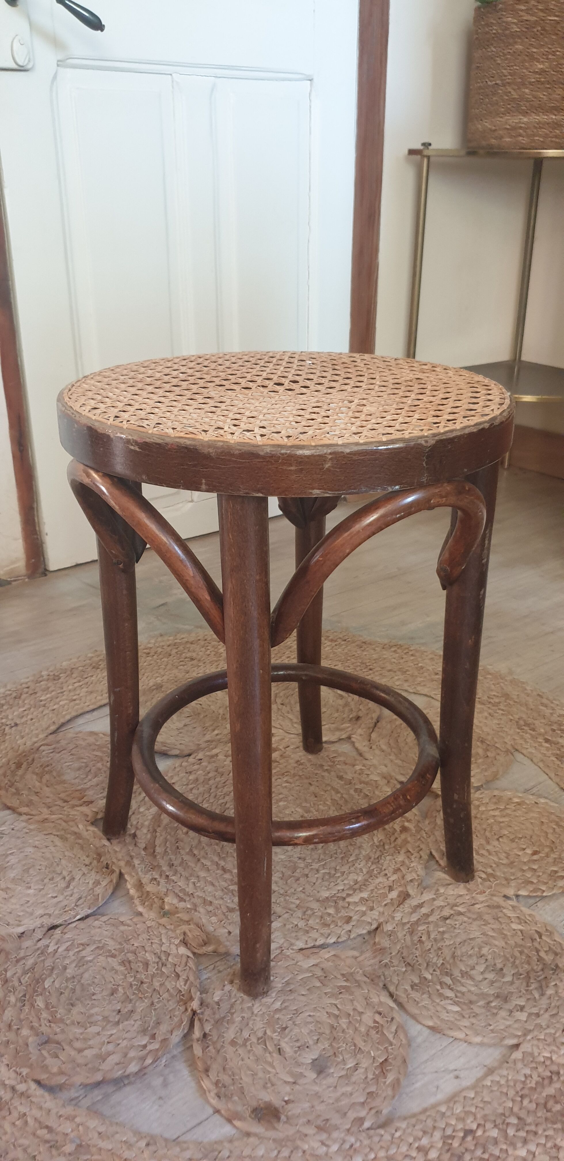 Wooden stool and canning