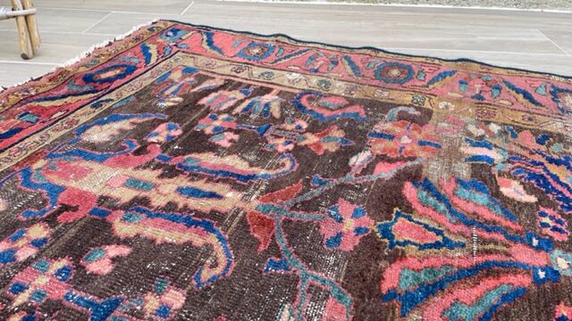 Oriental art deco carpet 123cm x 200cm