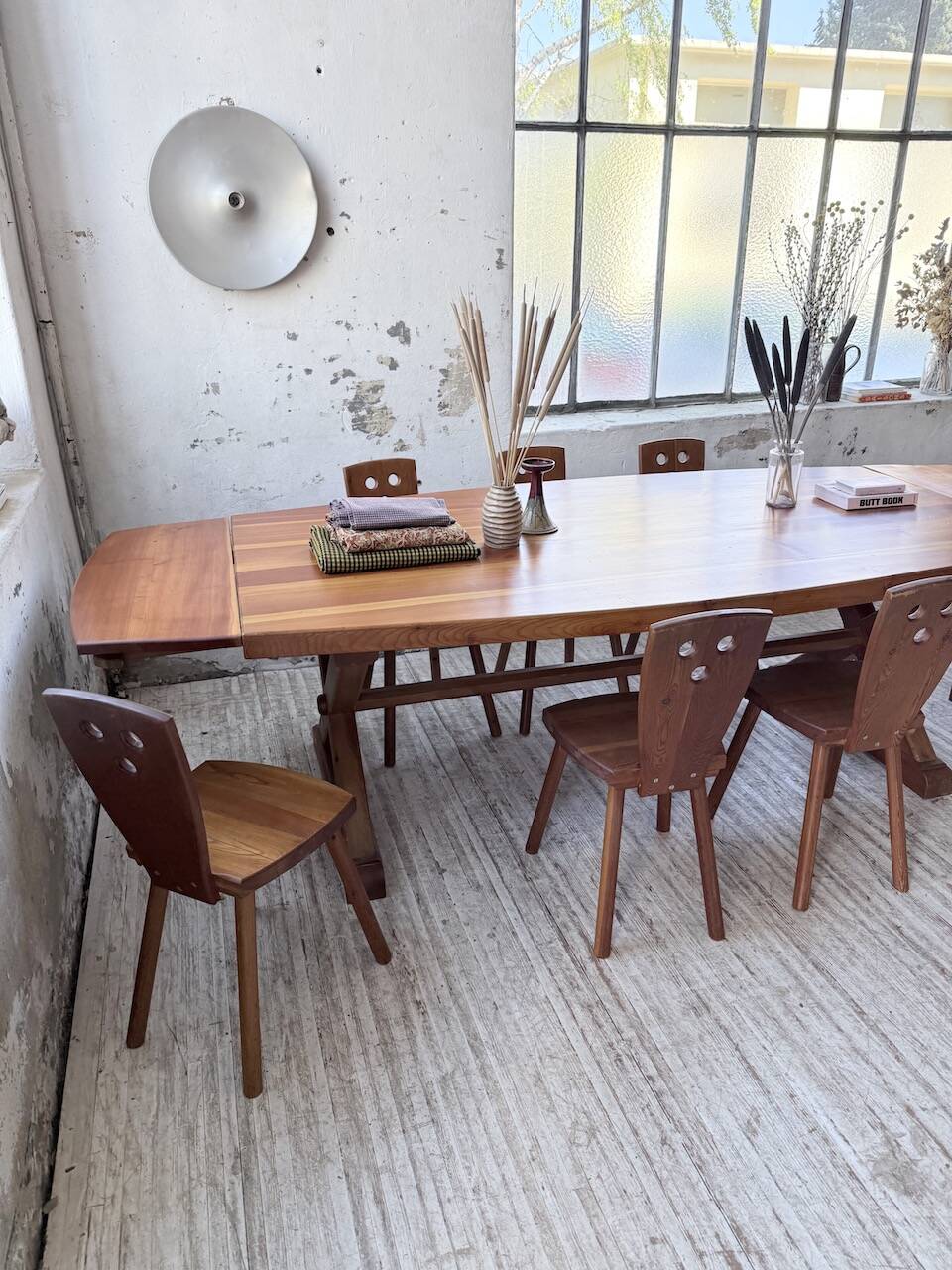 Mountain furniture set with table and 8 chairs Malmvall.