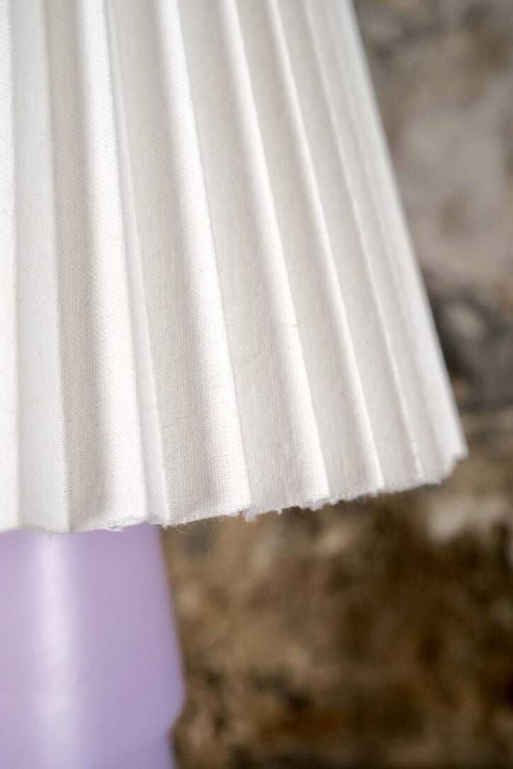 Large purple ceramic lamp by Roche Bobois, 1980s
