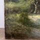 Mountain landscape stroll, oil on canvas signed Rollet.