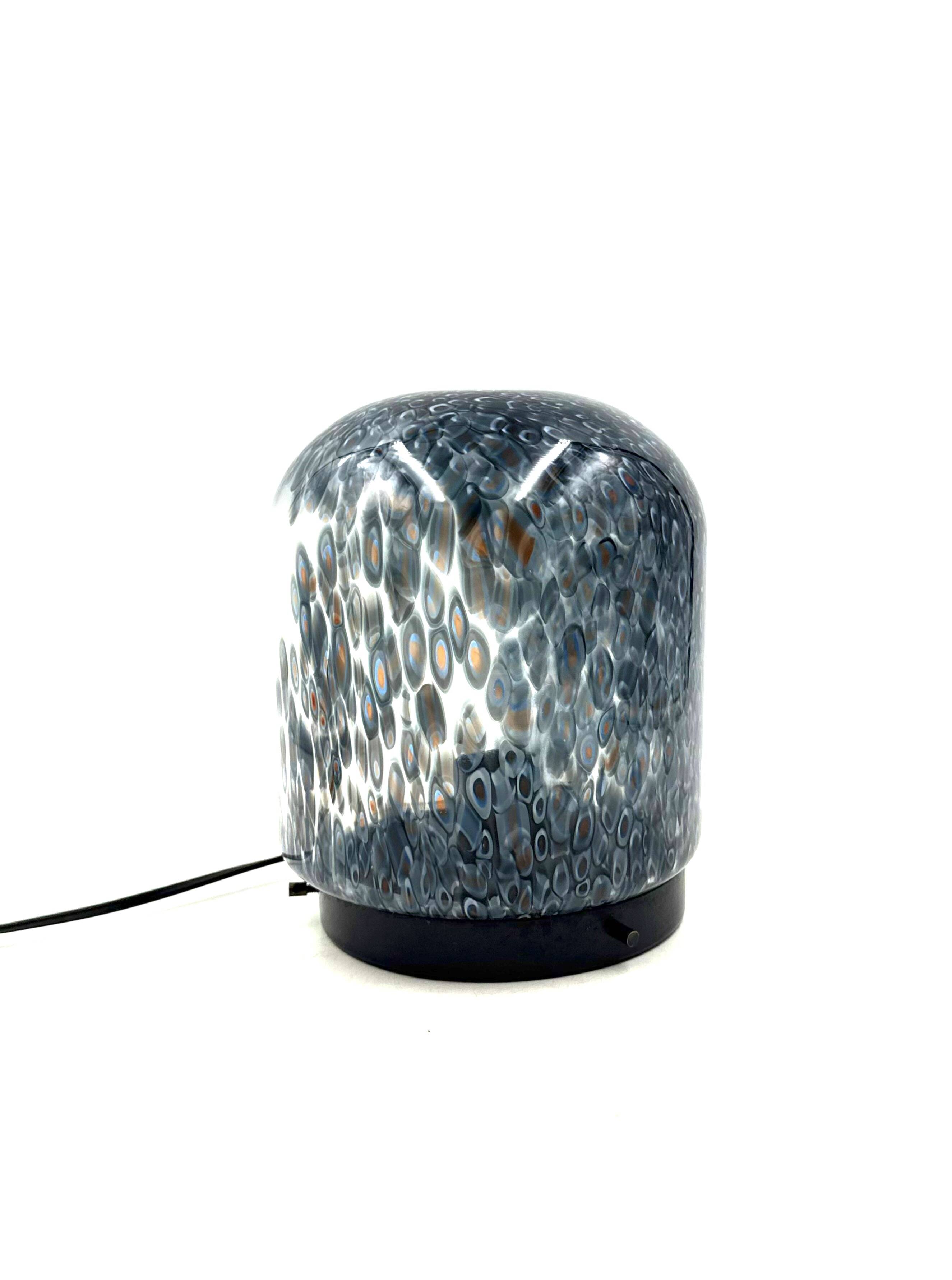 Gae Aulenti, 'Neverrino' murrine-blown glass table lamp , Vetreria Vistosi