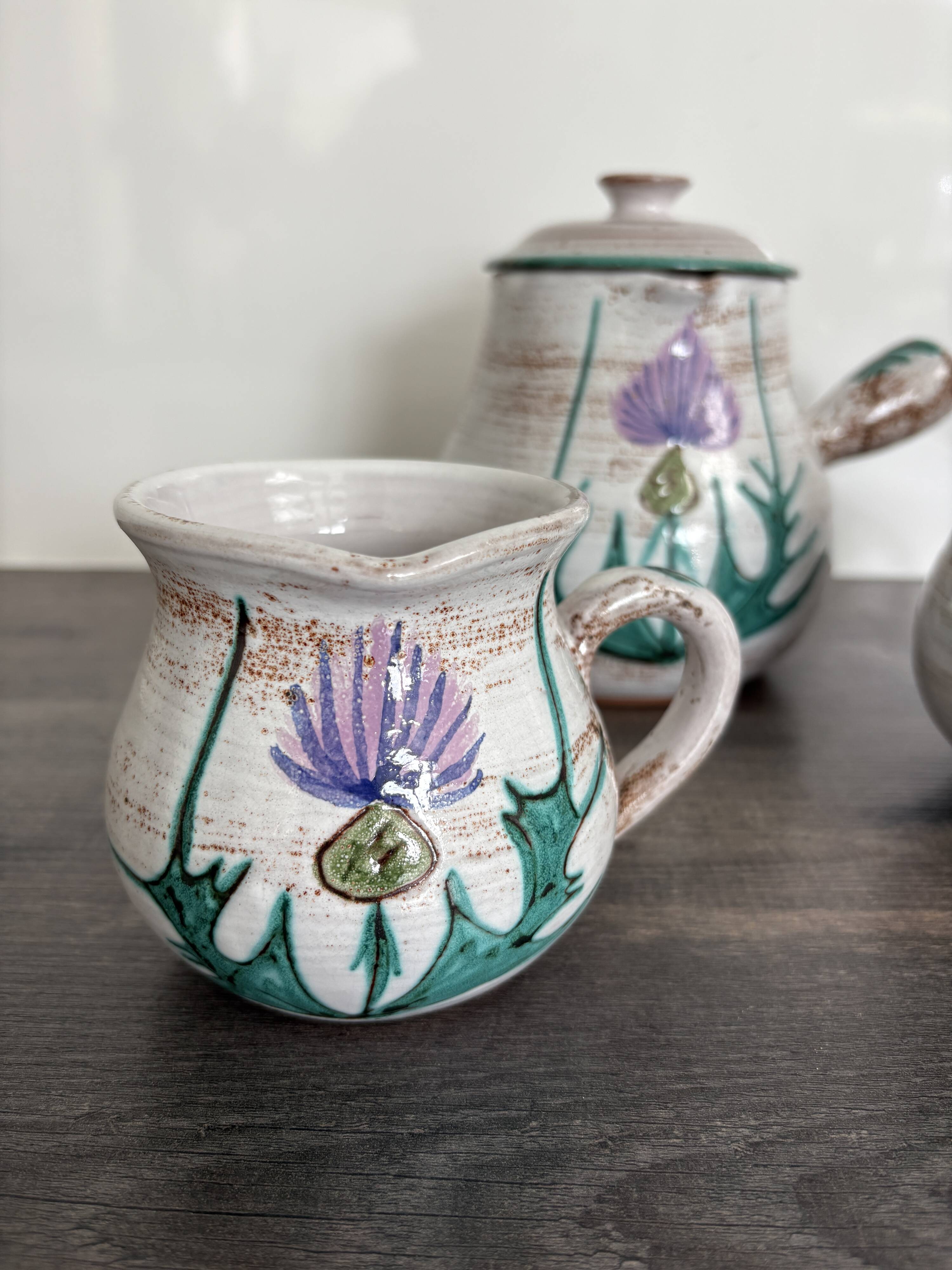 Three Vintage Thistle Pitchers – Daniel Étienne