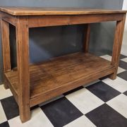 Ancienne Desserte Console  Table d'appoint en bois massif chevillé