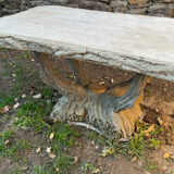 Concrete garden table