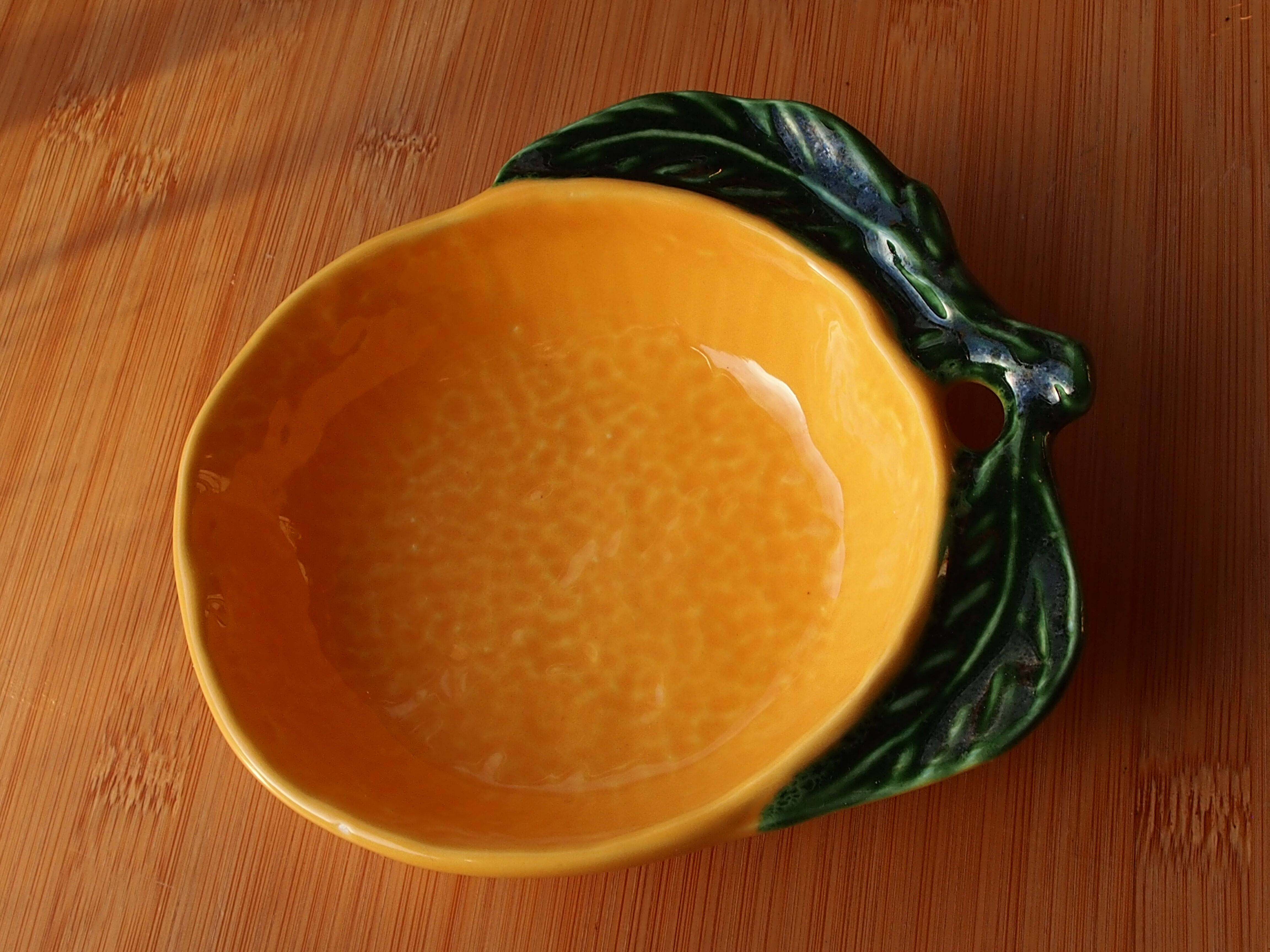 Vintage ceramic cup in fruit shape "orange"