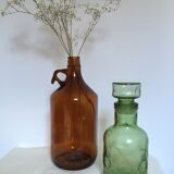 Orange glass canister