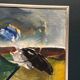 Huile sur toile originale suédoise – “Composition” par Holger Karlson