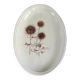 Ceramic serving dish with thistle pattern Sarreguemines