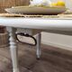 Console/table convertible in mahogany