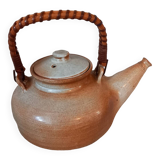 Glazed stoneware teapot
