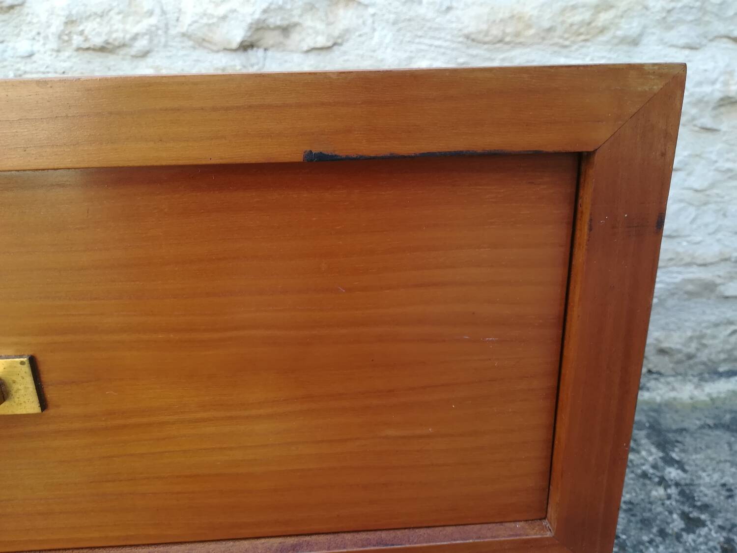 Low teak sideboard
