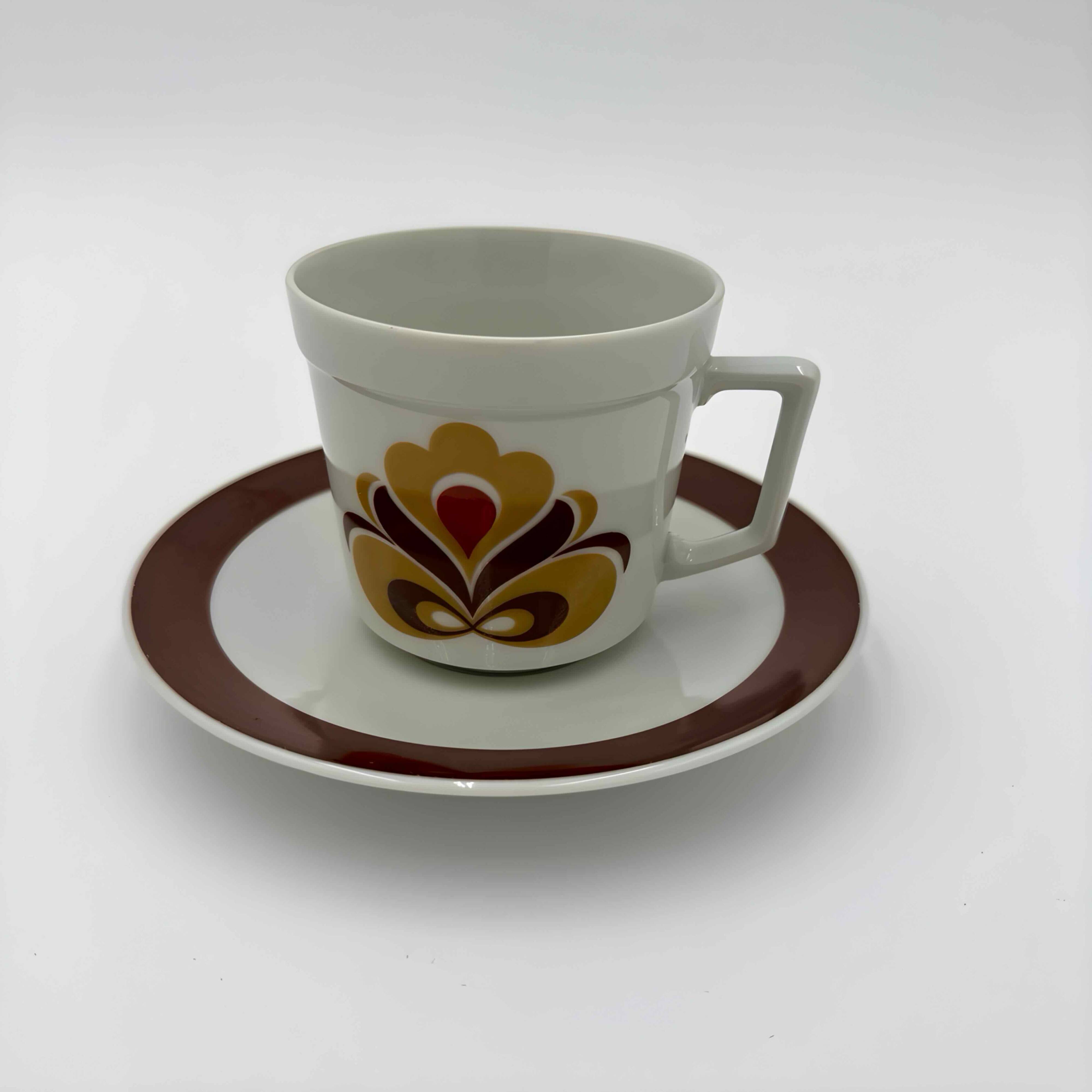 Schirnding fine porcelain pop coffee service, 1970s