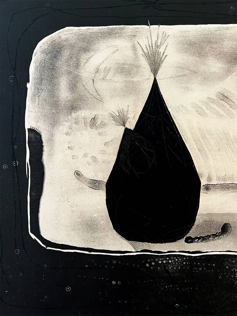 Signed and numbered lithograph “Trial Proof” by Bohuslav Horak