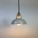 Vintage Industrial Beige Painted Ceiling Lamp, 2000s