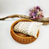 Round wicker flat basket