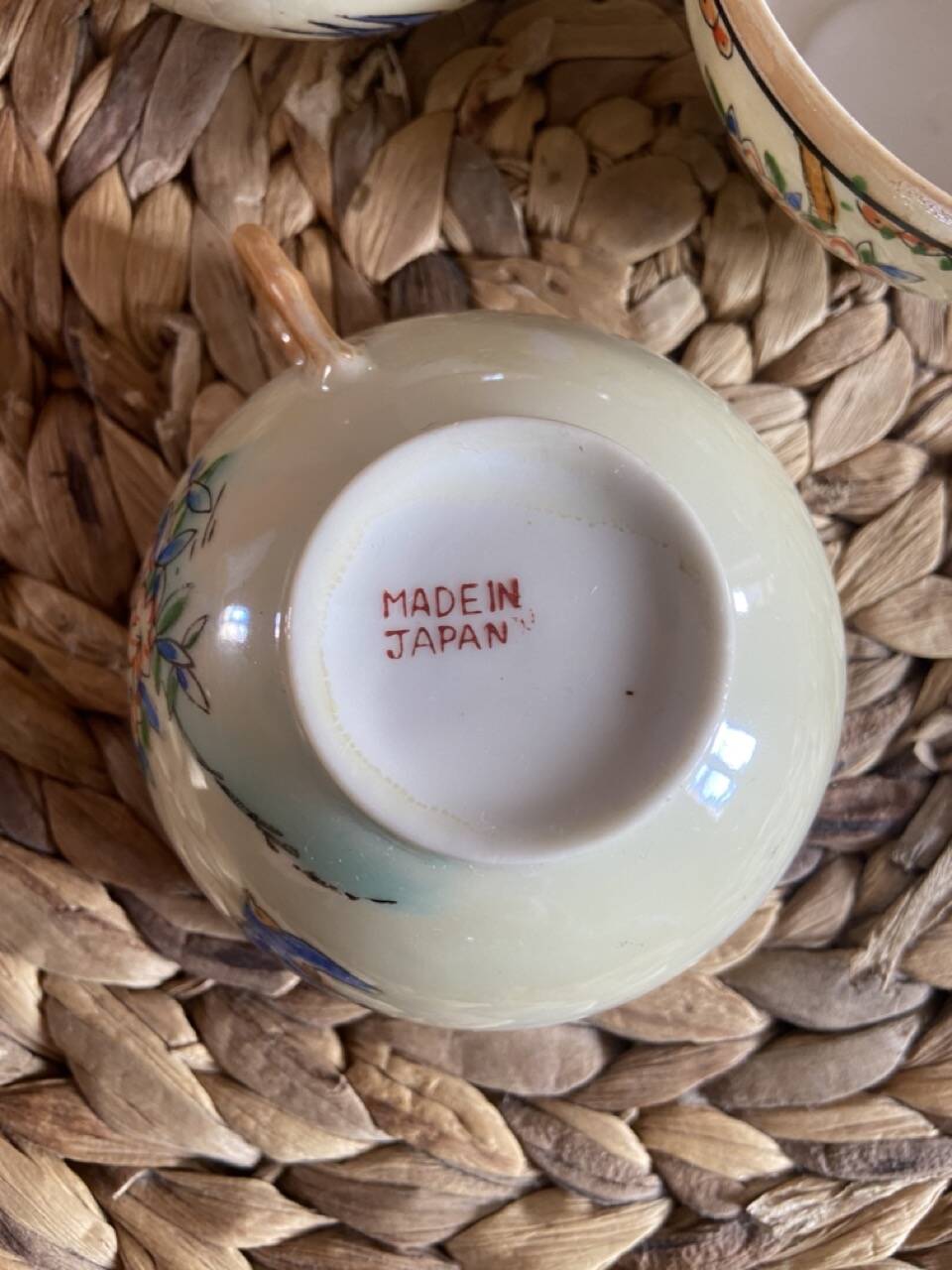 Japanese eggshell tea service cups