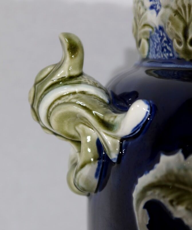 Earthenware vase, faience factory of fives lille - early twentieth century