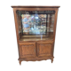 Display cabinet with 2 sliding doors
