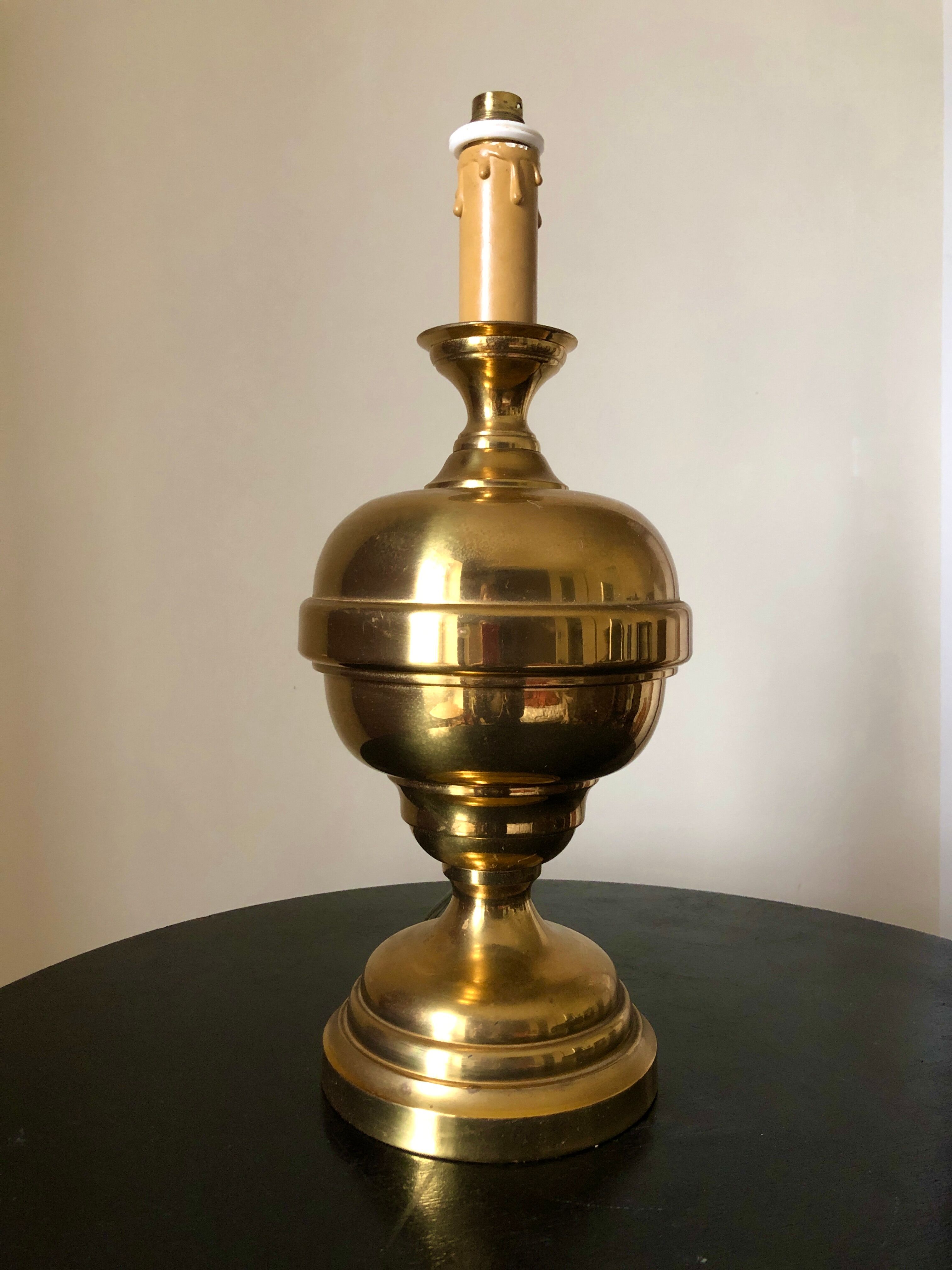 Brass ball lamp foot