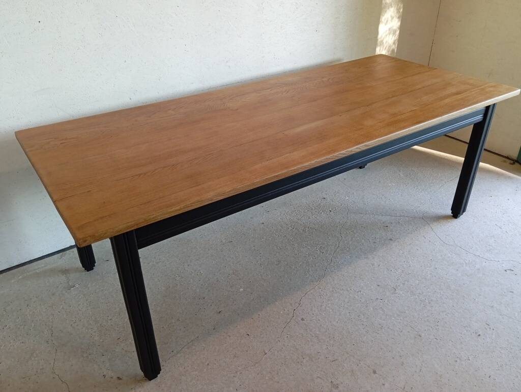 Solid oak farmhouse table 213 cm