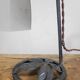Wrought iron lamp, early 20th century